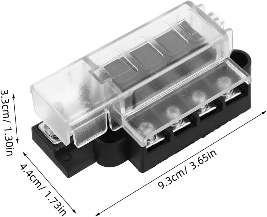 Way Fuse Box Kit Automotive Fuse Assortment Terminal Block Car Panel Holder Space-saving Bracket