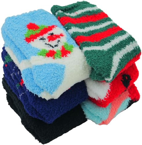 Image of ToBeInStyle Women's Pack of 6 Assorted Style Winter Socks