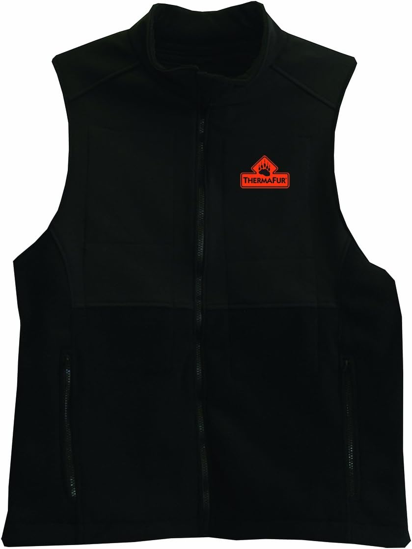 ThermaFur Ultra Heating Vest w/ Softshell - BLACK MEDIUM