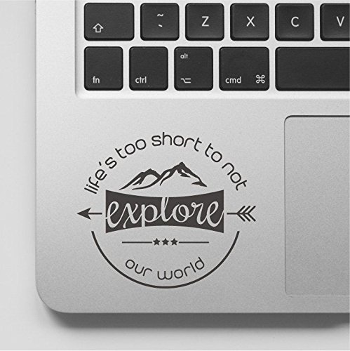 Fusion Graphix Explore Logo Laptop Sticker Vinyl Decal (Black) (B075DFFGJT) Amazon Price History, Amazon Price Tracker