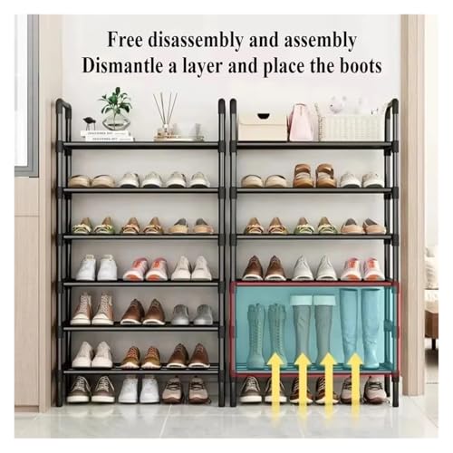 Meuble de rangement simple pour chaussures étagère compacte 4 niveaux gain de place - 6