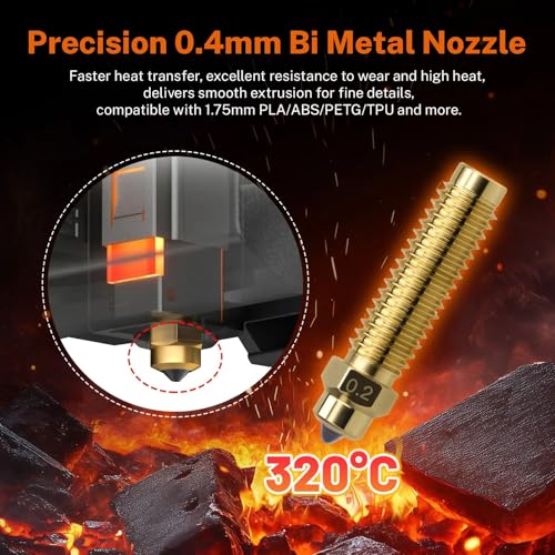 Kit Hotend en Céramique Haute Résistance avec Buse Acier Trempé - 5