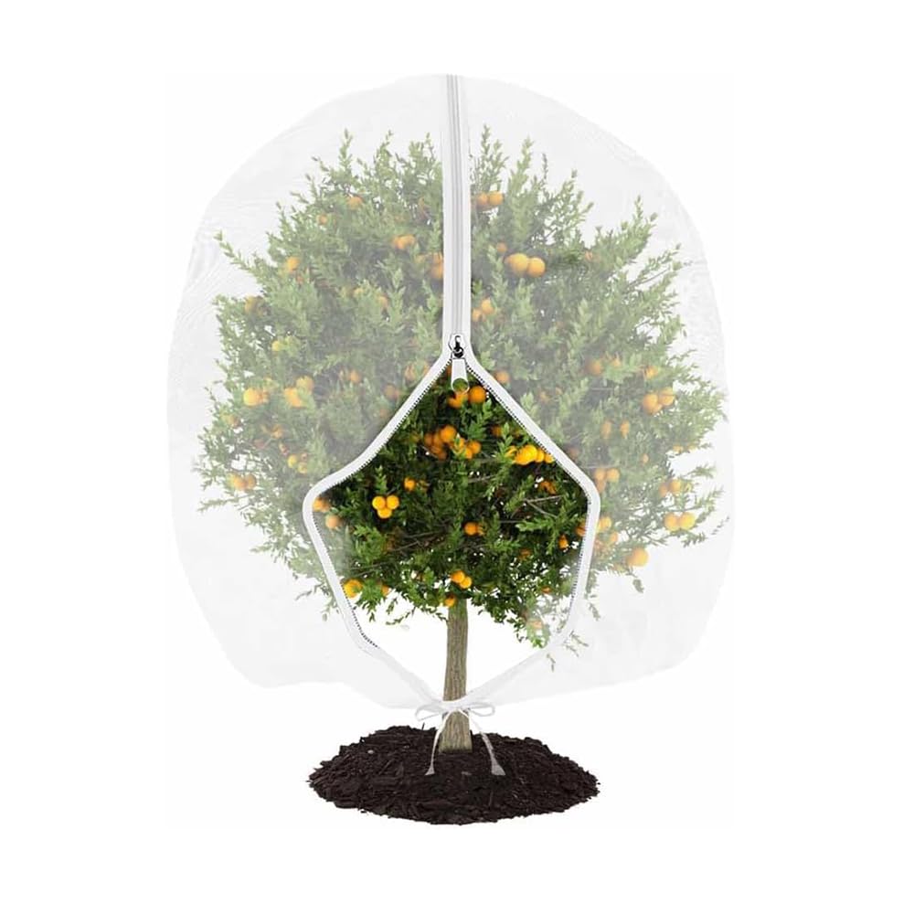 Garden Netting with Zip, Fruit Net, Netting for Fruits Bushes, Tree Nettings, Insect Nettings for Vegetables, Fruit Protection Bags, Bird Nettingss for Garden Vegetable Fruits Bush (D-120 * 180cm)