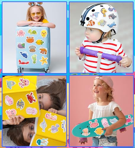 Stickers for Kids, 100Pcs Cute Animal Stickers, Vinyl Non-Repeating Sticker - image 4