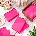 Whaline 30 x 20 Inch Hot Pink Tissue Paper Gift Wrapping Paper Art Paper for Valentine's Day DIY Crafts Wedding Birthday Party Gift Packing Supplies, 50 Sheets