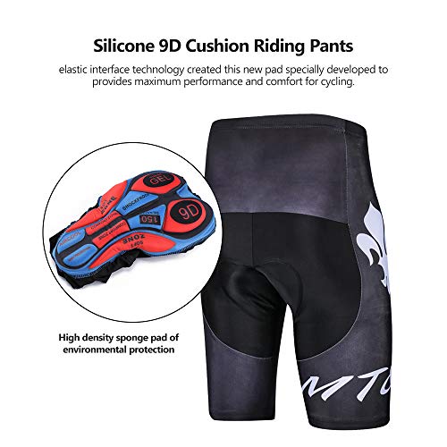 Tomshin Almofada acolchoada 9D GEL espessa bicicleta bicicleta ciclismo cueca shorts esportivos elás