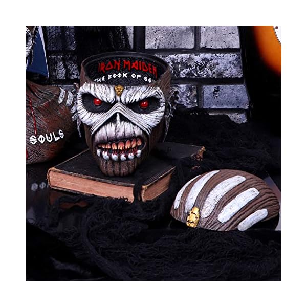 Nemesis Now Offiziell lizenzierte Iron Maiden The Book of Souls Eddie Head Box, braun, 18 cm – Bild 7