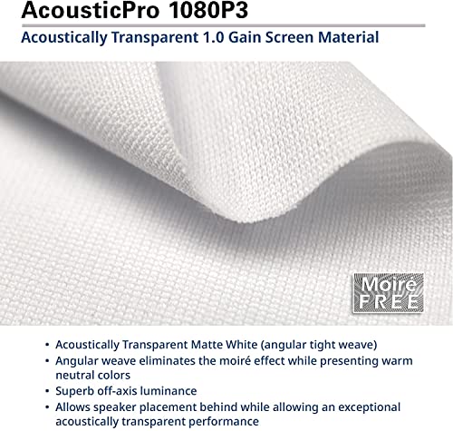 Image of Elite Screens Sable Frame, 96-inch 2.35:1, Sound Transparent Fixed Frame Projection Projector Screen, ER96WH1W-A1080P2