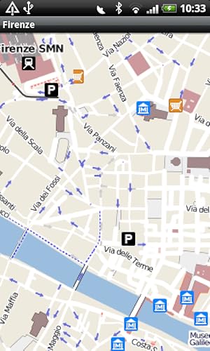 Firenze (Florence) Street Map