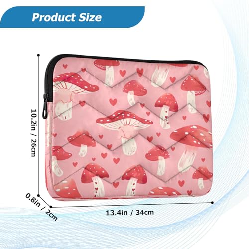 Funda impermeable para laptop 13-14 pulgadas con patrón rojo miniatura 3