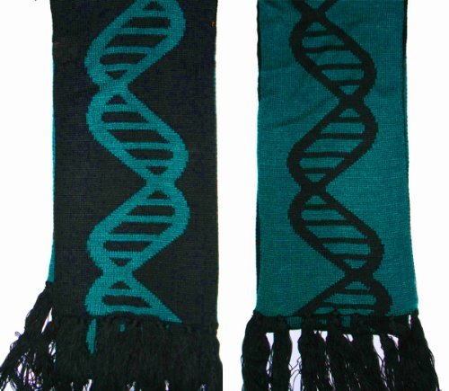 DNA Reversible Winter Scarf Turquoise Blue