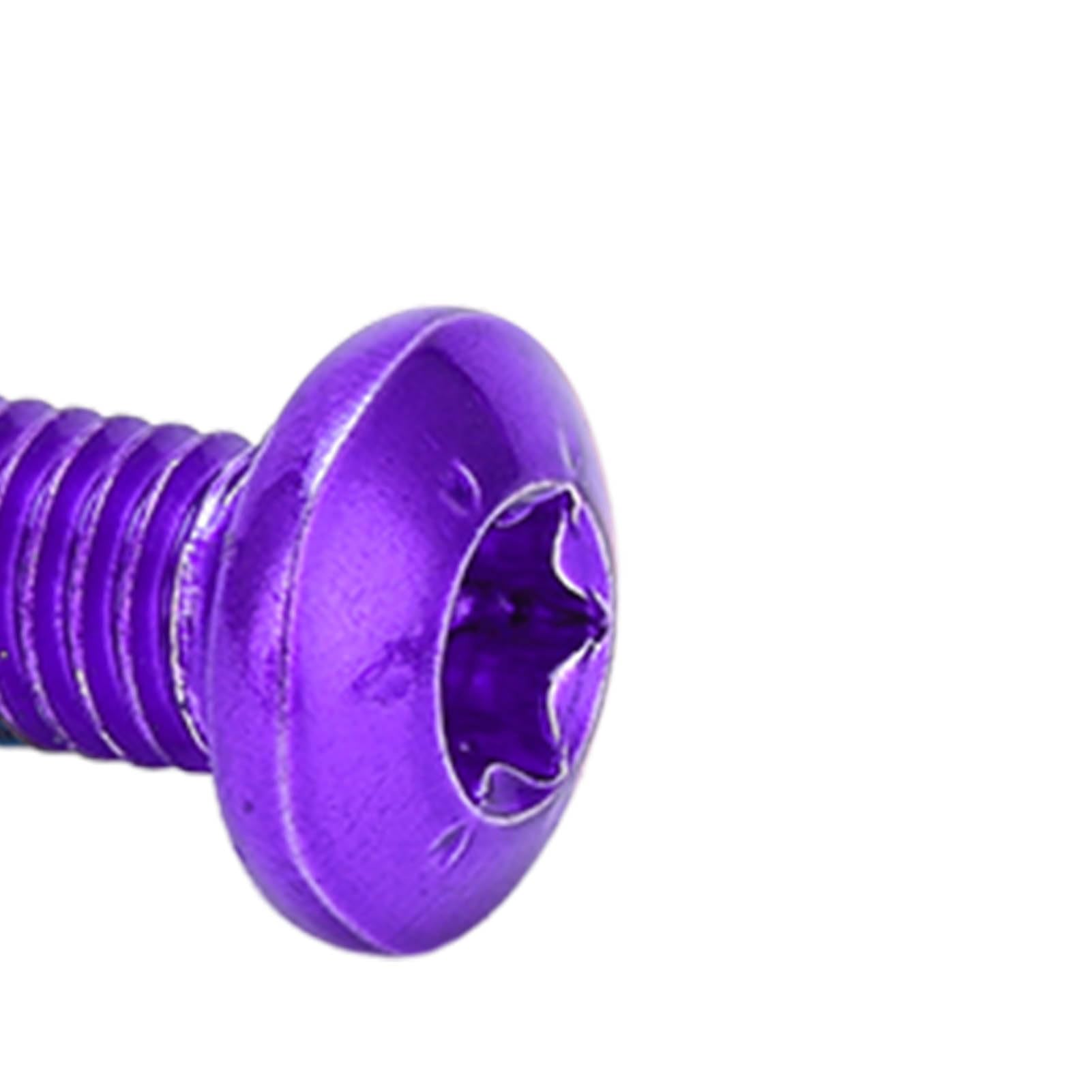 12 Sztuk M5 Tarcze Hamulcowe śruby śruby śruby Tarczy Hamulca Rowerowego (PURPLE)