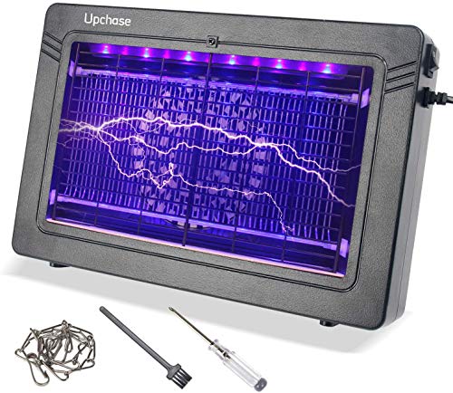 Upchase Insektenvernichter für den Innenbereich, mit UV-A-Licht, 7 W, elektrischer Mückenvernichter mit 11 LED-Lampen, integriertem Saugventilator, Anti-Mückenfalle und Mückenfalle