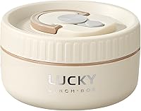 Vista 1 de Lonchera de acero inoxidable, caja bento aislada sellada de 3 niveles para mantener caliente para adultos, contenedor de alimentos térmico