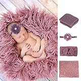 4点セット ニューボーンフォト ストレッチ ニットラップ | amazon