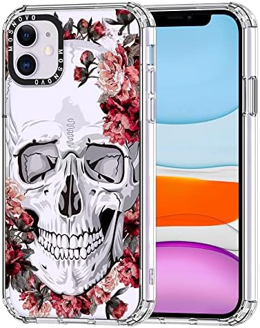 MOSNOVO for iPhone 12 & iPhone 12 Pro Case, [Buffertech 6.6 ft Drop Impact] [Anti Peel Off] Clear Shockproof TPU Protective Bumper Phone Cases Cover with Space Turtle Design