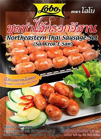 Lobo, Northeastern Thai Sausage Set, 75 g. [Pack of 2