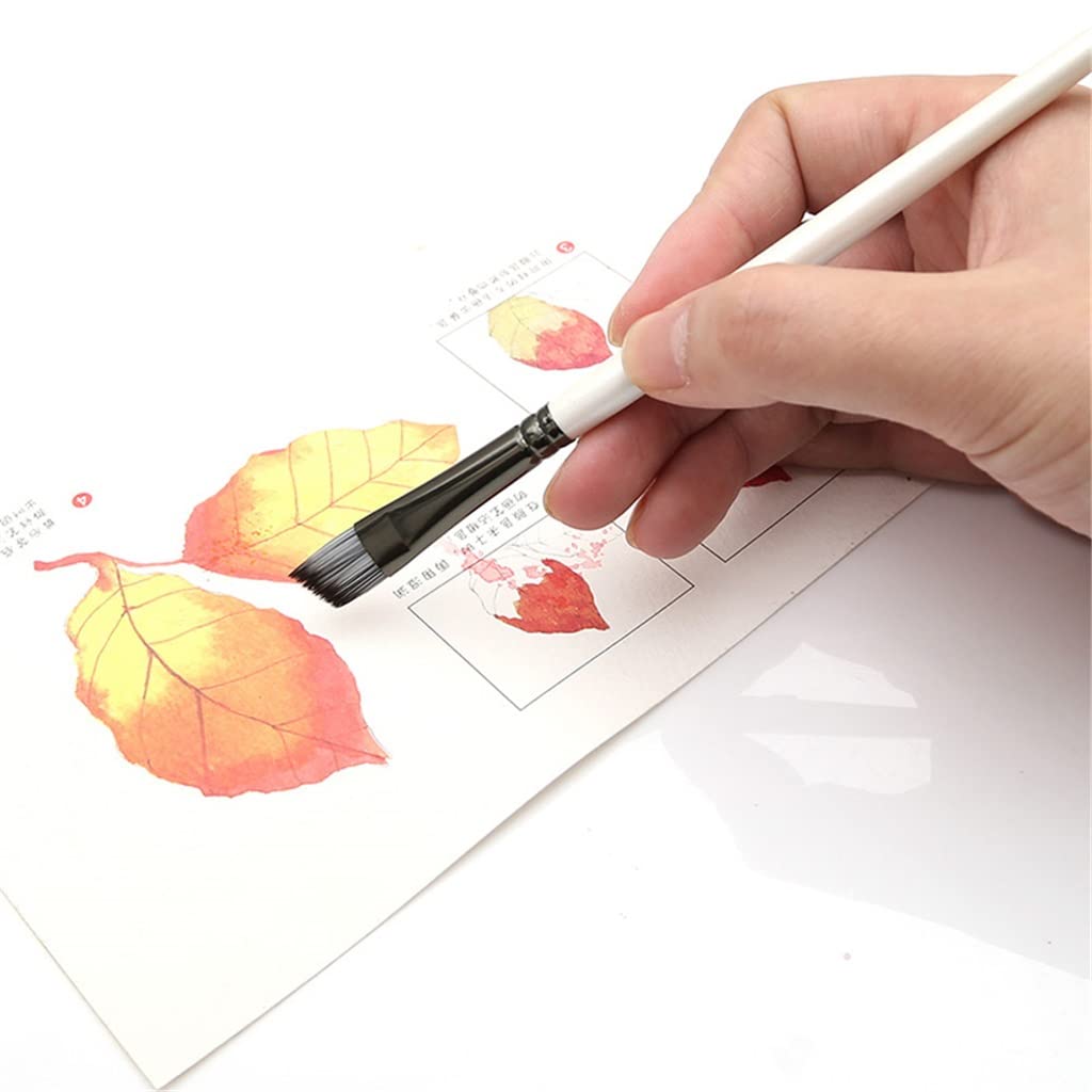 Pinceles de Pintura for Arte Acrílico Aceite de Gouache Acuarela Artista Lona Sintetic Sintetic Tips 10 Pack