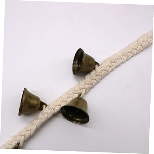 Miniatura 7 de IMIKEYA Campana de puerta colgante para puerta, campana dorada para orinal de metal, manija de puerta, campanas de entrenamiento para perros,