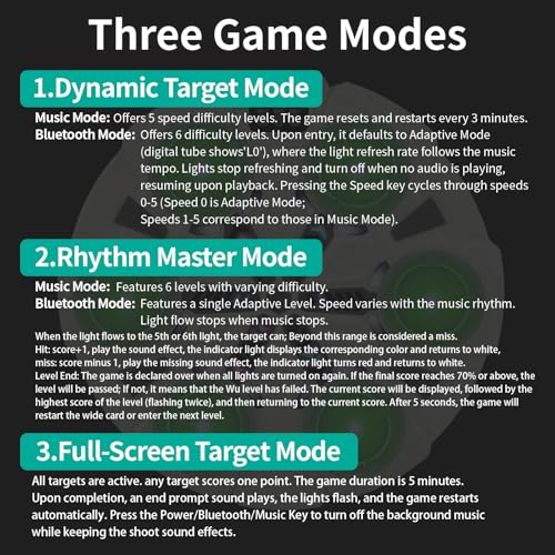 Image of ZBULAR 6-in-1 Laser Dry Fire Training System with Smart Bluetooth Music, LED Display, Multi-Angle Training, Type-C Charging, Compatible with 9mm /22lr /223 Bullets