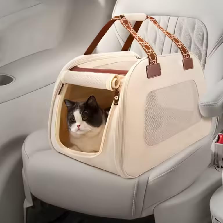 Multifunctional Pet Travel Bag – Luxury Carrier for Small Dogs and Cats