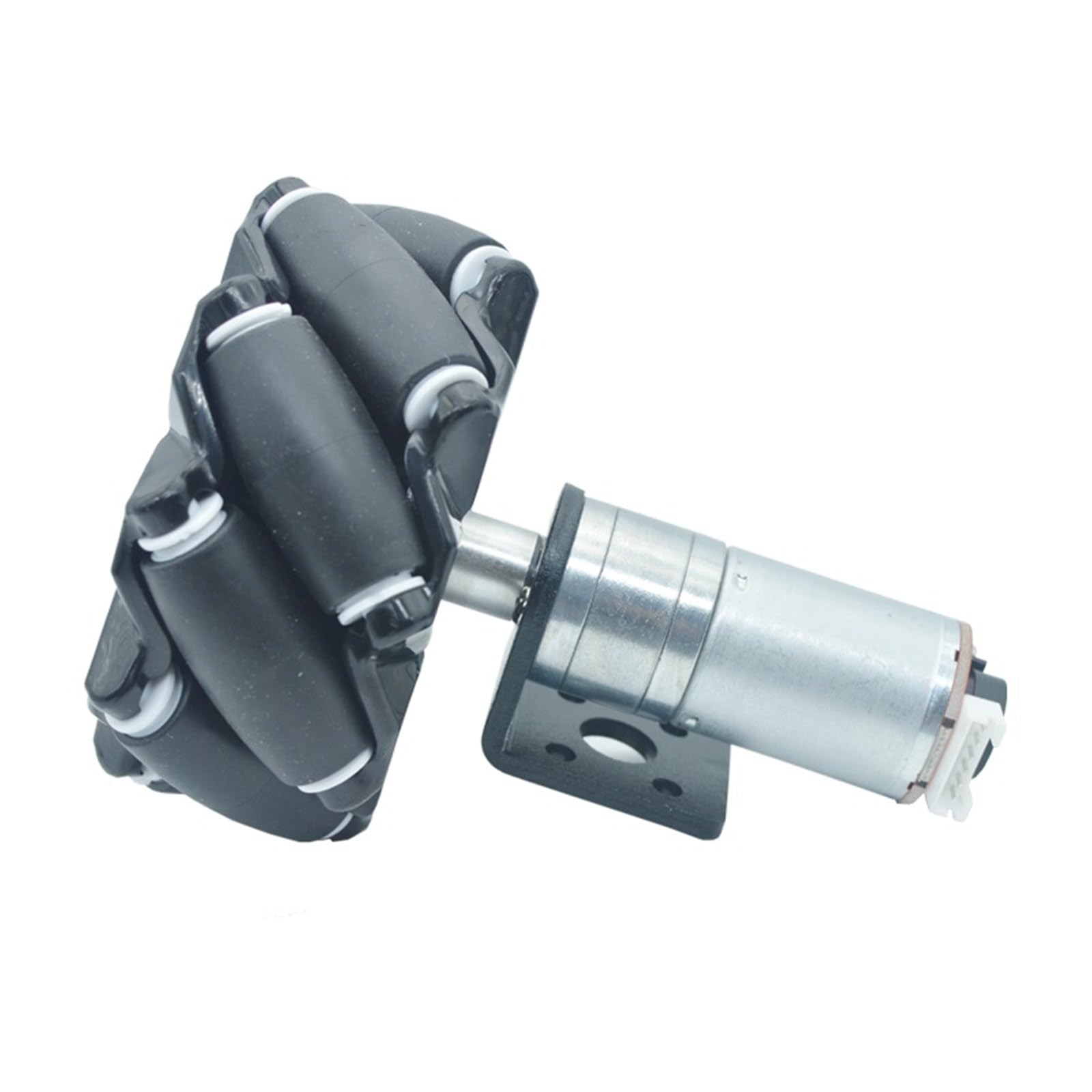 DC 6V 12V 24V JGA25-370 DC-Encoder Getriebemotor Universalrad Omni-Rad McNamee-Rad vorwärts und rückwärts kleine Größe(2PCS(1L 1R),1360RPM,24V)
