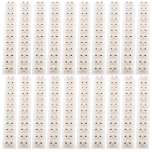 Connecteur de Câblage à Vis Haute Fiabilité avec Support Double Rangée Gain de Place 20 Pcs