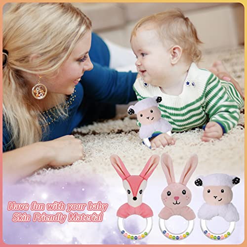 RIUSATE 3Pcs Baby Soft Rattle Sensory Toys - Image 3