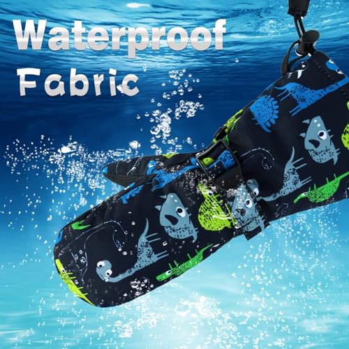 Image of BAVST Winter Kids Waterproof Gloves for Boys Girls Snow Ski Toddler Baby Mittens Outdoor for Infant Teens 1-5T