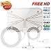 TV antenna, 50+ Miles Range Digital HDTV Antenna, TV Antenna for Digital TV Indoor, with Detachable Amplifier-Super thin for 0.02” Satellite TV Antenna(With UL Certificate)