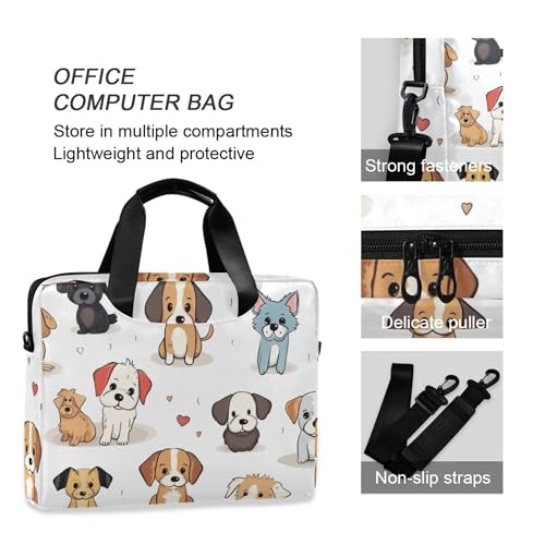 Maletín para portátil con estampado de perro cachorro 13-15.6 pulg miniatura 5