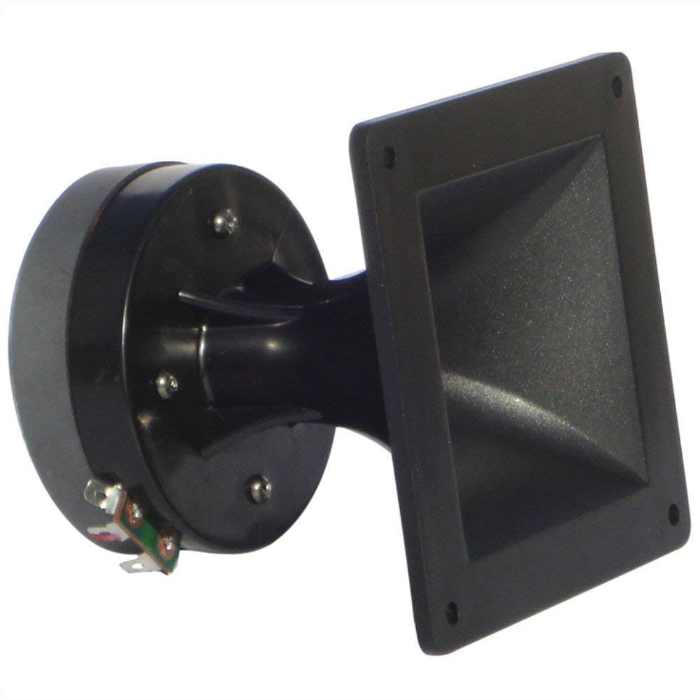 PYLE PH44 Driver A COMPRESIÓN Tweeter A Trompeta Cuadrado DE 11,50 XES 11,50 CM DE 75 VATIOS RMS 150 VATIOS MAX IMPEDANCIA 8 OHMES CASA DJ Fiestas Disco Home Party Coche SENSIBILIDAD' 105 DB