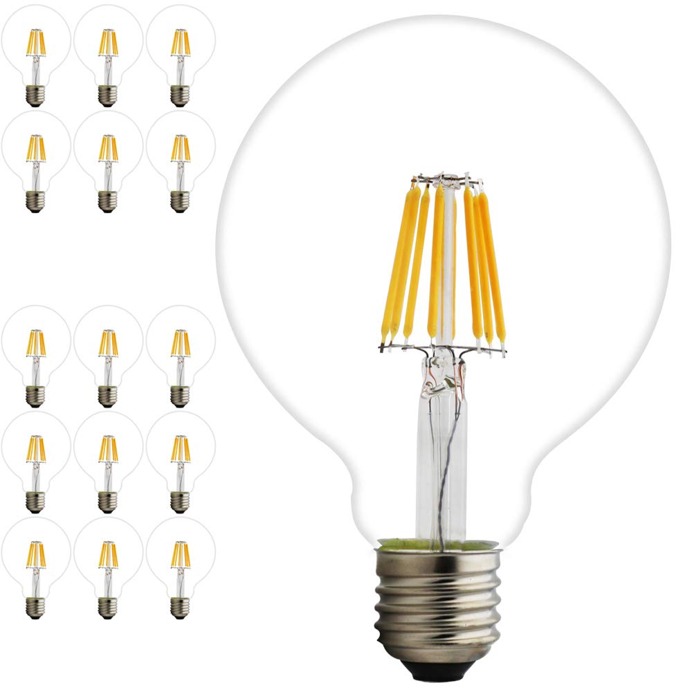 15 Pieza Edison Bombilla Retro Old Fashioned estilo tornillo LED Bombilla Regulable Deko de espiral de lámpara E27 220 V ámbar de color blanco cálido luces UK, Amarillo, E27 8 W 220 V