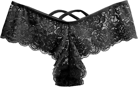 [Y&T] 総レース 見せパン 透け感 花柄 ローライズ 美ライン セクシー ランジェリー 紐パン レディース ショーツ パンティ パンツ Tバック 美尻 可愛い 下着 C10-3 - 画像5
