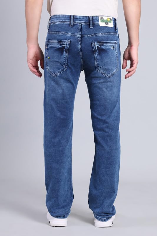 Image of LARA Men's Regular Fit Denim Jeans | Durable Fabric | 2534