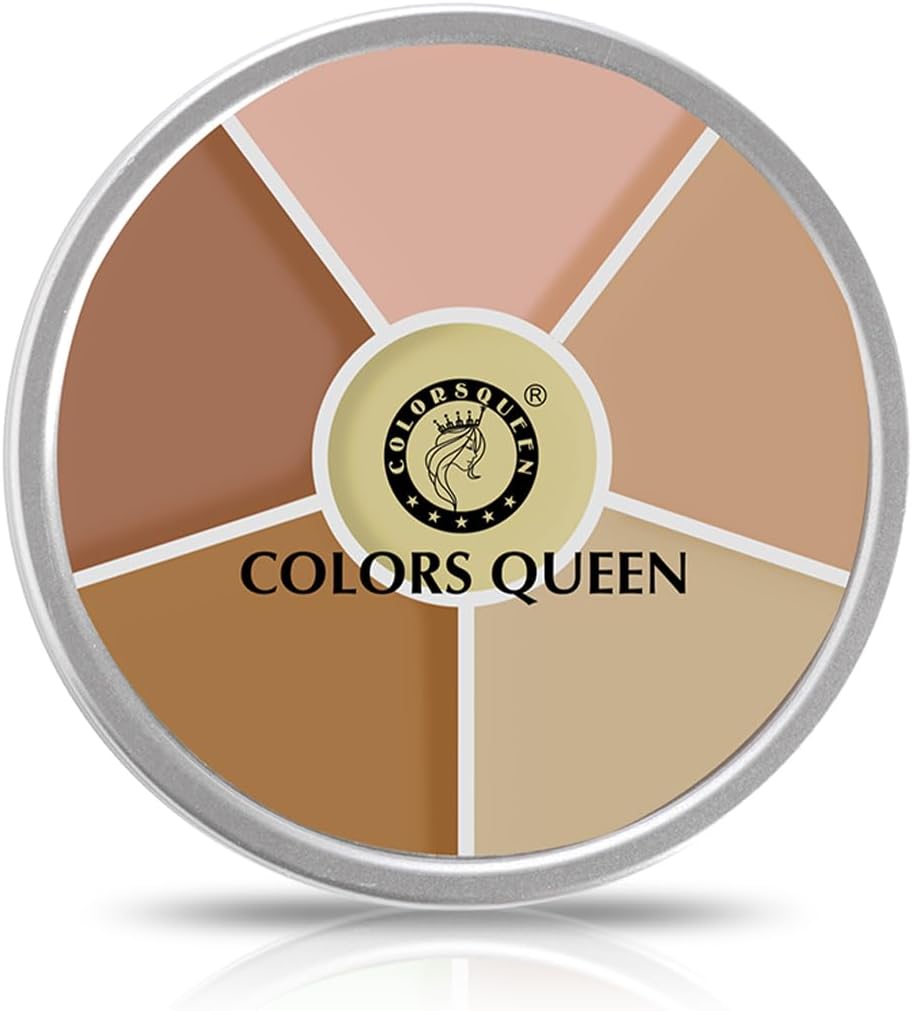 Colors Queen Light Weight Multi-Purpose Matte Concealer Color Corrector Palette | Creamy Matte Finish, Easy to Blend Hydrating Formula | Long Lasting & Waterproof Concealer for Face Makeup (01)