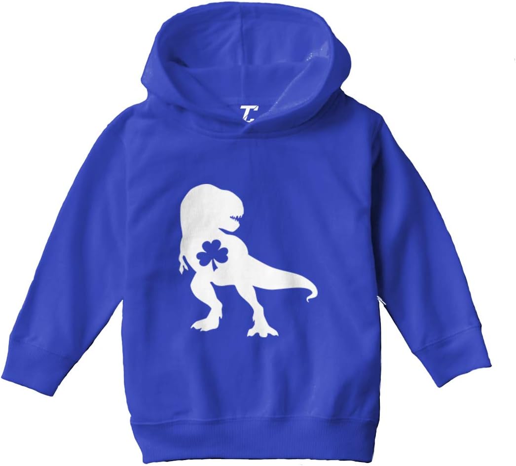 T Rex Shamrock - Dinosaur Clover Toddler/Youth Fleece Hoodie