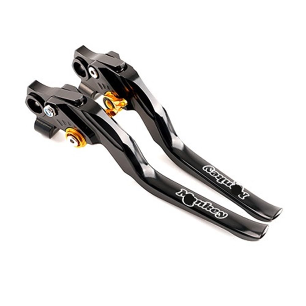 Nhgfdfs Long Go-Ld Motorcycle Clutch Brake Lever Brake Clutch Levers Motorcycle Cnc Adjustable For Ho&Nda 125 Z125 Grom Accessories