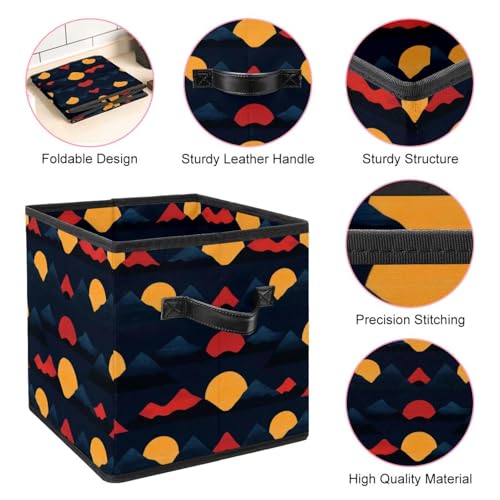 Grand cube de rangement pliable Sunset Mountain pour vêtements - 5