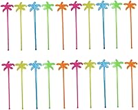 Vista 1 de Yardwe Agitador de árbol de coco, decoración de frutas, mezclador de café, vasos de plástico, divertidos palitos de agitación, coctelera, agitadores