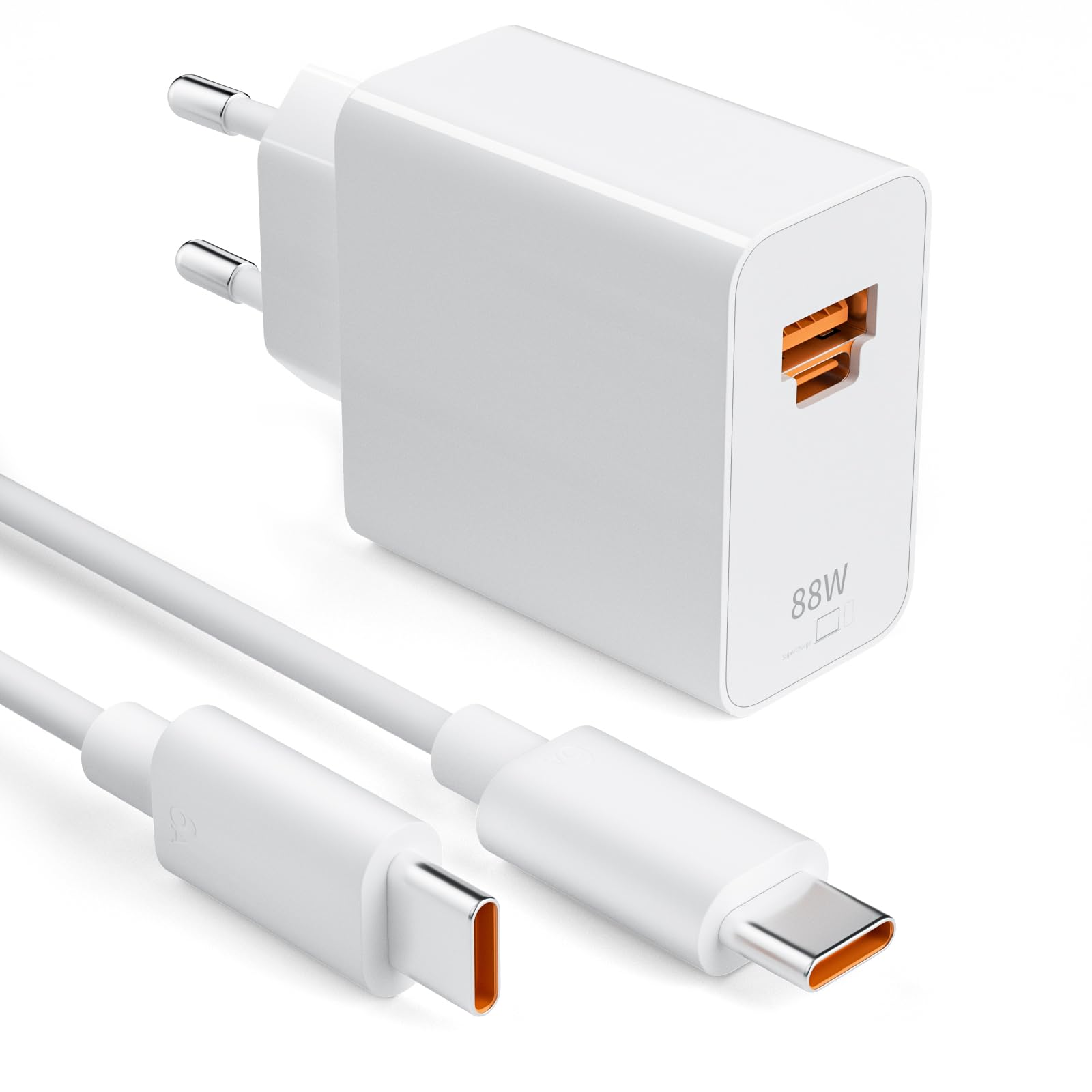 Cargador Rápido 66W Honor/Huawei Con Cable USB-C 6A - SuperCharge Para Magic7, Mate 60, Honor 90 Y Tablets