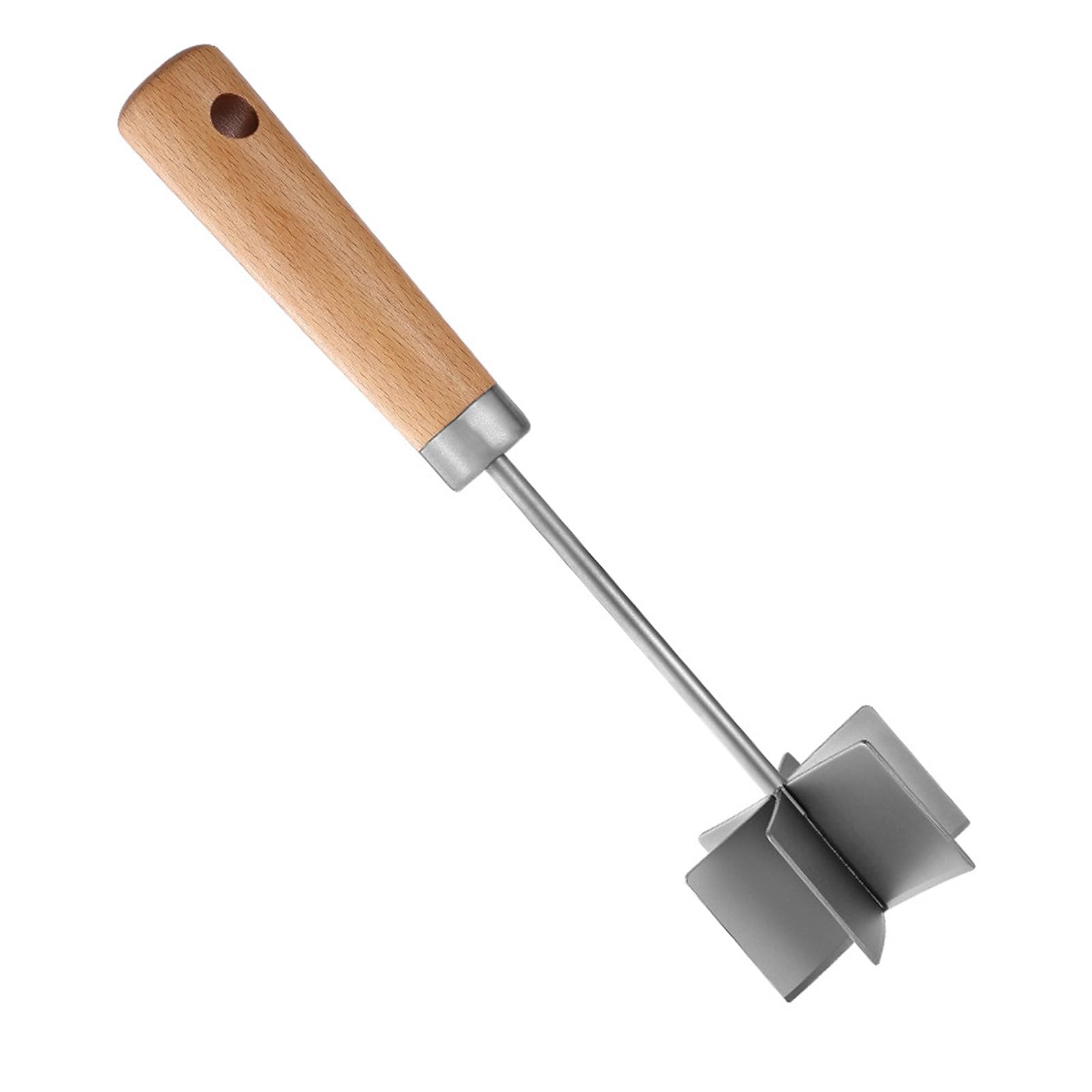 NVOQILIN Duty Stainless Steel Meat Processor Ideal for Ground Meat Potato Masher and Fruit Press in Modern Kitchens Cooking Grinder