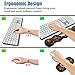 4 in 1 Ergonomic Memory Foam Mouse Pad Wrist Rest Set, Large XXL Gaming Desk Pad + Keyboard Wrist Rest + Mouse Wrist Cushion + Coaster for Home Office Study Gaming, Moon Peak Flowers