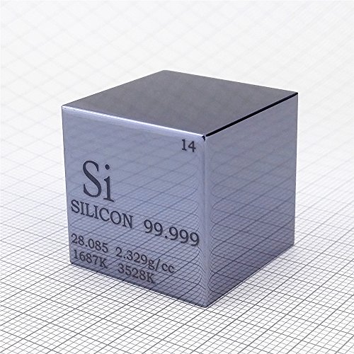 Cube en silicone gravé de 25,4 mm l'objet scientifique idéal pour votre bureau