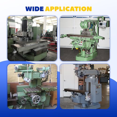 Power Feed X-Axis for Milling Machine, 450 in-lbs Torque Power Feed Milling Machine, 0-200 RPM, 110V, Benchtop Mill Power Feed for Bridgeport and Some Knee Mills with 5/8" Diameter Shafts On The End