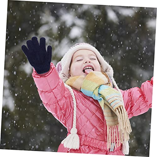 Gatuida Boys and Girls Christmas Gifts Blue Mittens for Newborn Boy Mittens Winter Gloves Thermal Plush Gloves3