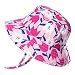 Children’s Beach Swim Quick Dry Sun Hats 50+ UPF, Drawstring Adjustable (L: 15m - 5Y, Tulip)