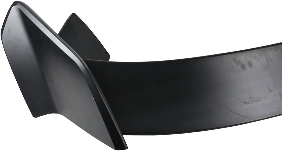 IKON MOTORSPORTS, Trunk Spoiler Compatible with 2012-2015 Honda Civic Sedan 4-Door, TR Style Unpainted Black ABS Plastic Rear Trunk Lid Spoiler Wing Lip
