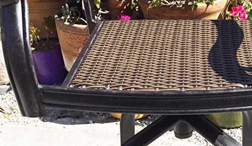 Patio Bar Stool Set Of 4 Swivel Outdoor Santa Clara Cast Aluminum Furniture Dark Bronze #TOP6