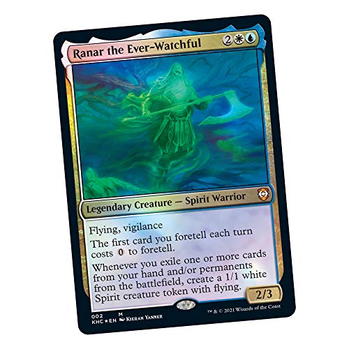 Magic The Gathering Kaldheim Commander Deck – Phantom Premonition | 100 Card Ready-To-Play Deck | Blue-White #TOP2